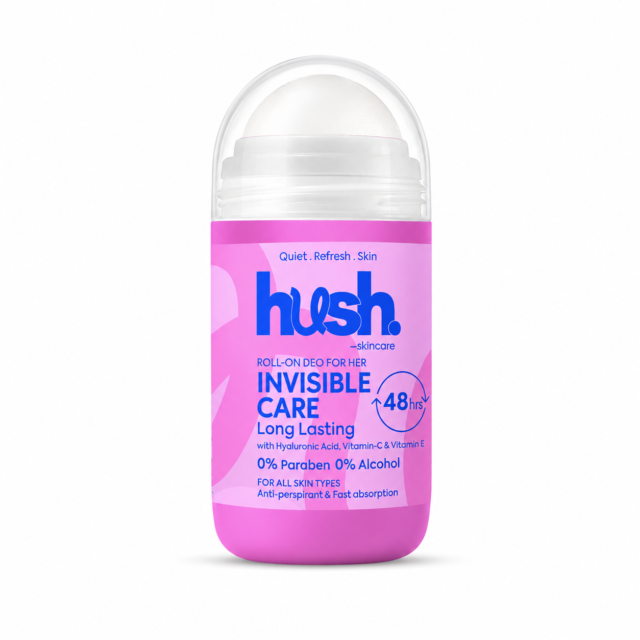 Hush Skincare Roll-on Deodorant Invisible Care
