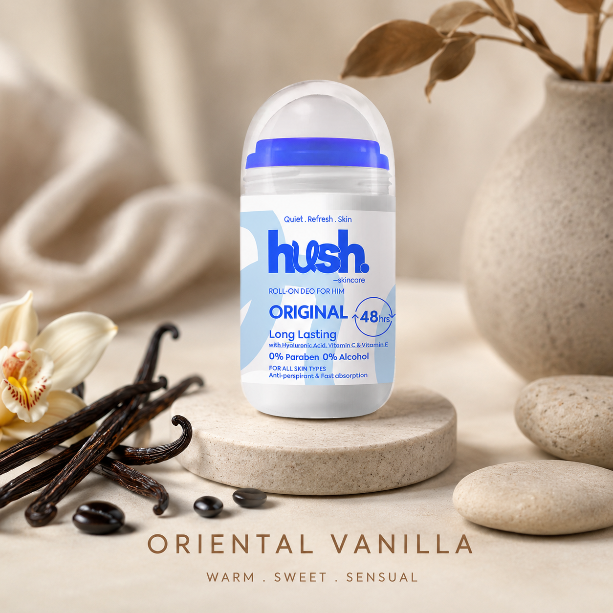 رول أون مزيل العرق Hush Skincare Original For Him - الصورة 2