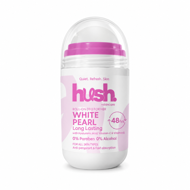 Hush Skincare Roll-on Deodorant White Pearl
