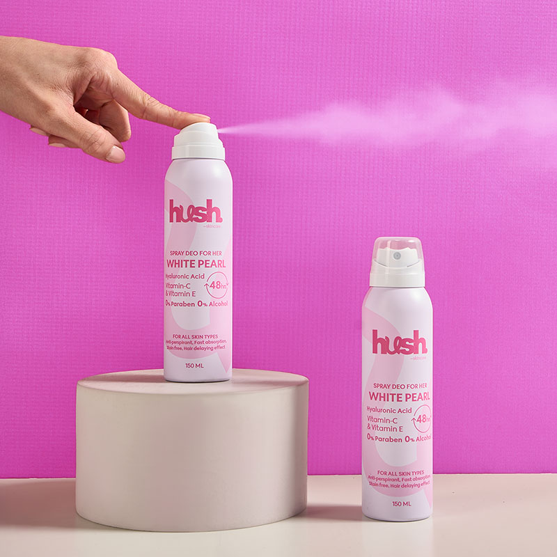 سبراي مزيل العرق Hush Skincare White Pearl - الصورة 3