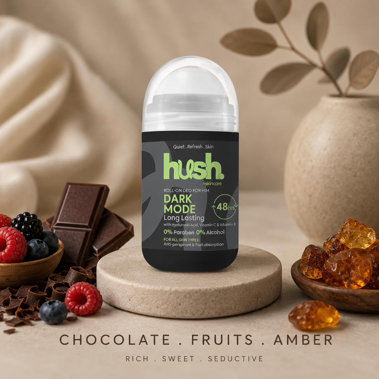 رول أون مزيل العرق Hush Skincare Dark Mode - الصورة 2