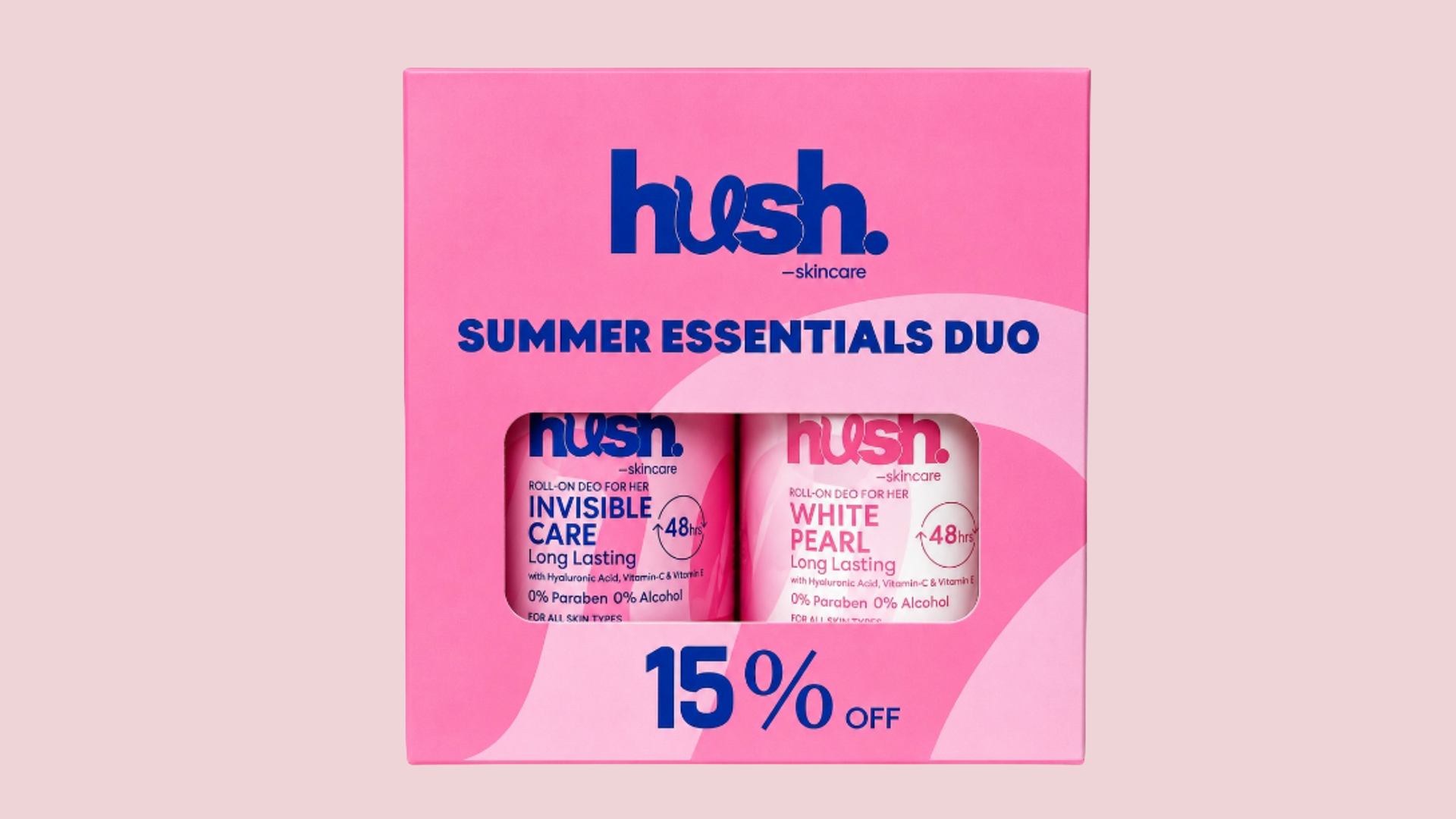 Summer Essentials Roll on Duo-Invisible Pearl